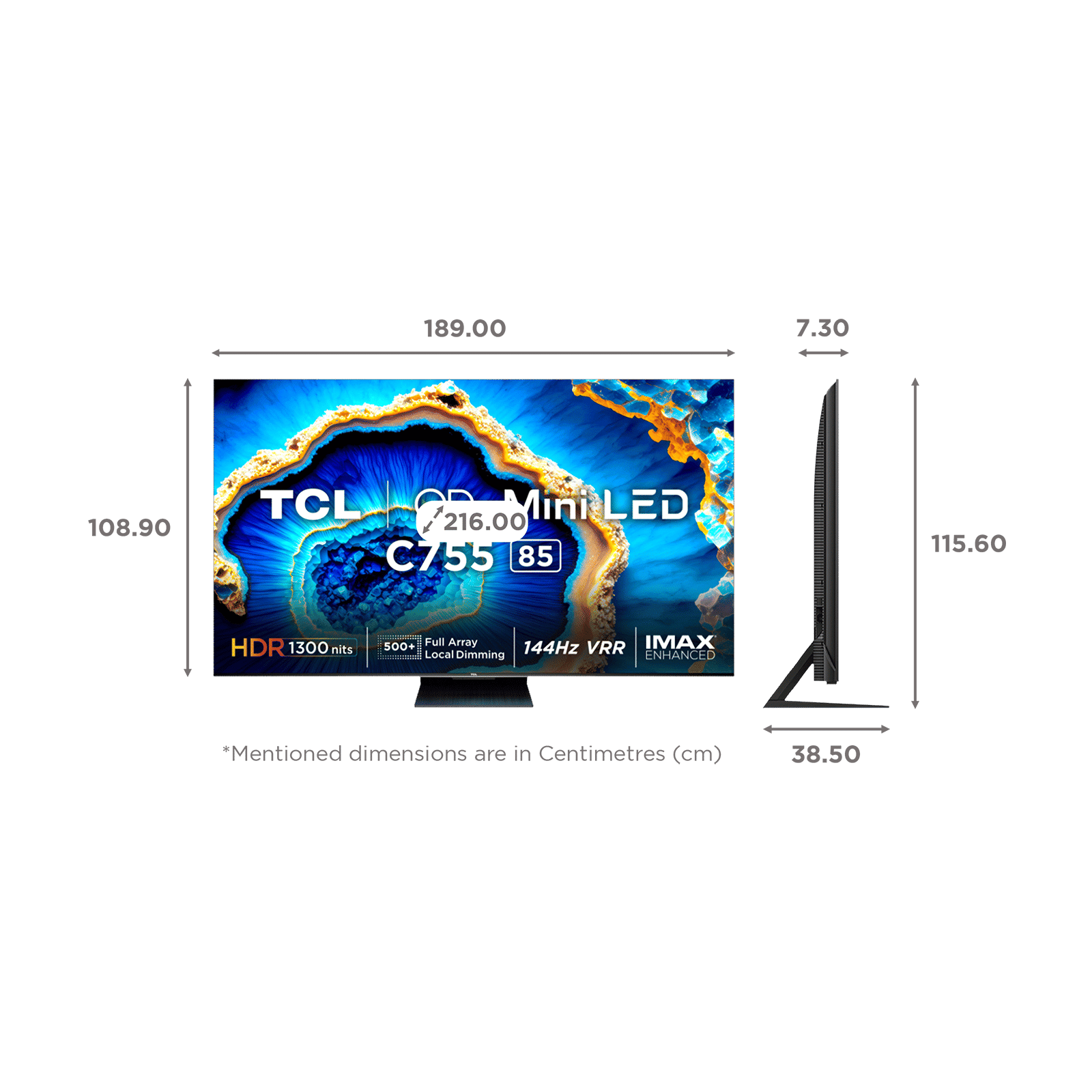 Buy TCL C755 215 cm (85 inch) QD Mini LED 4K Ultra HD Smart Google